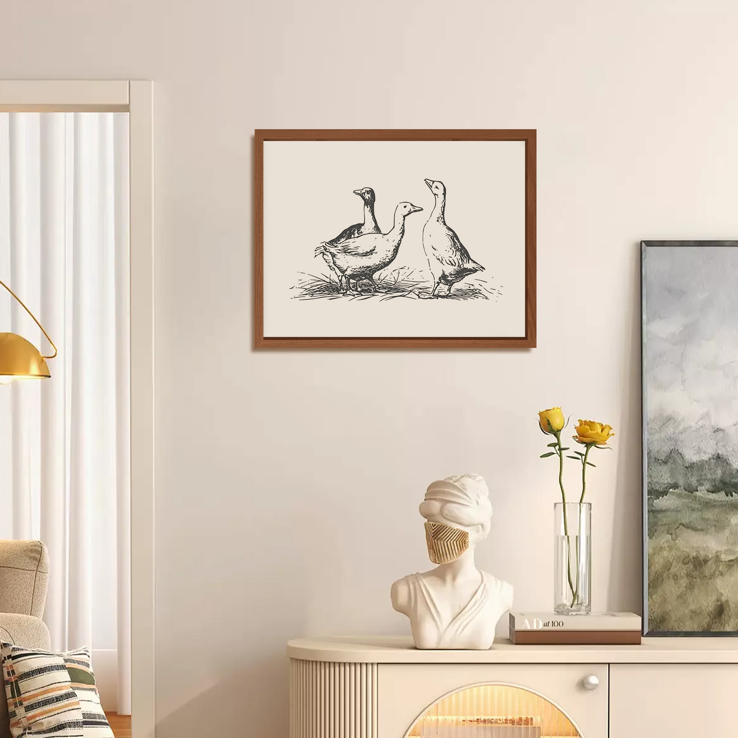 Vintage Duck Framed Wall Art
