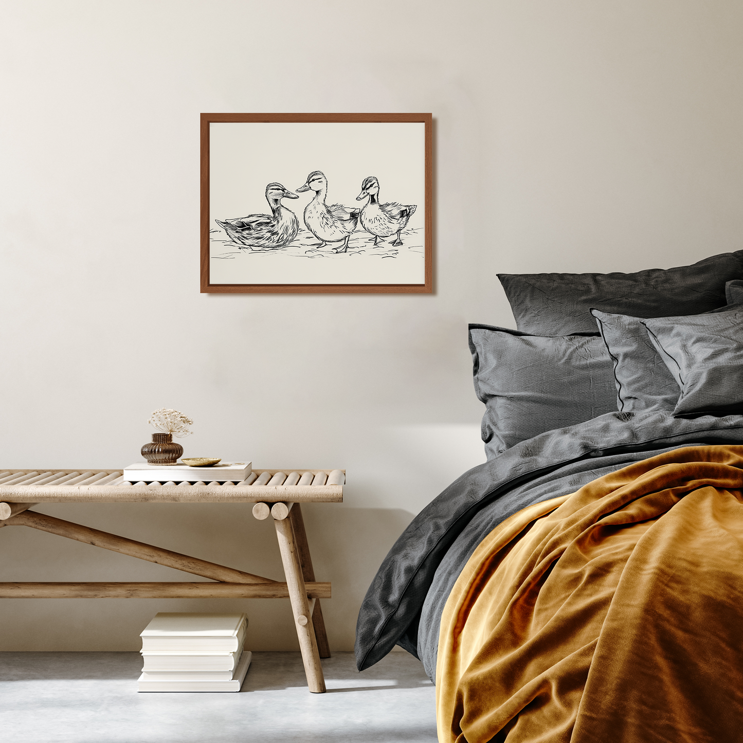 Vintage Duck Framed Wall Art