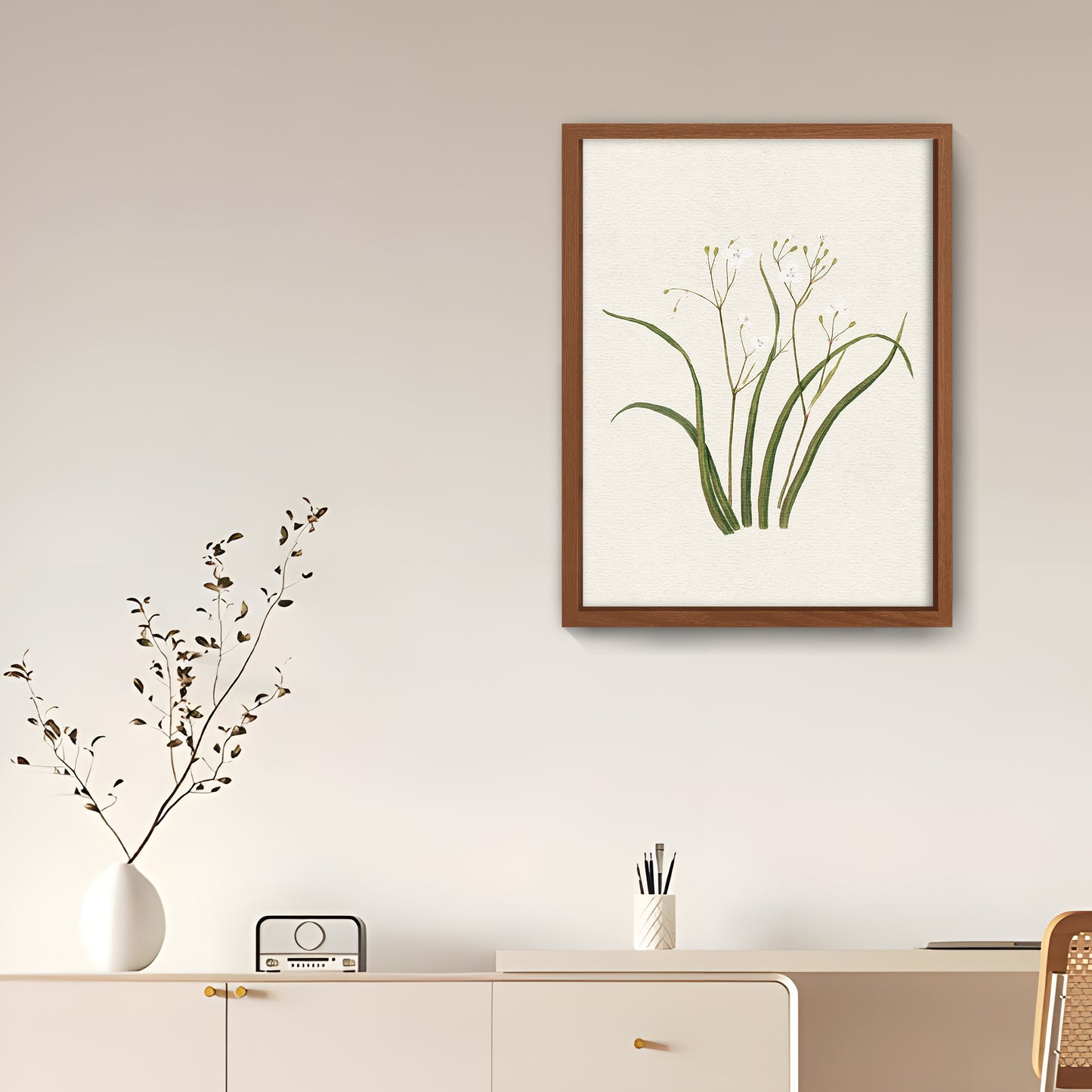 Vintage Flower Framed Wall Art