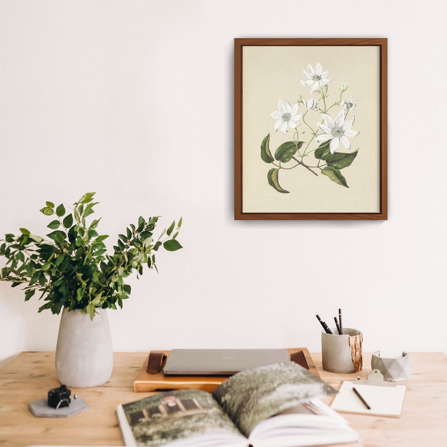 Vintage Flower Framed Wall Art
