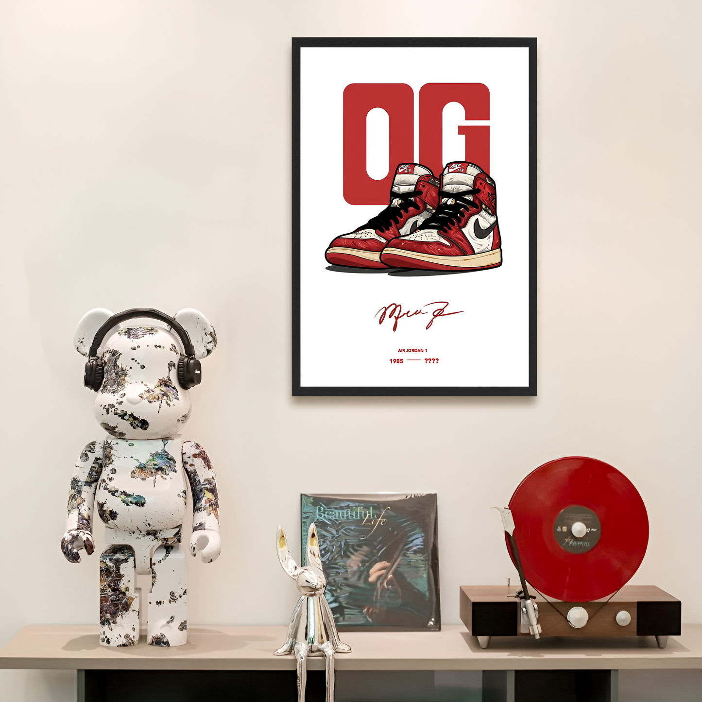 Chicago Sneaker Framed Wall Art