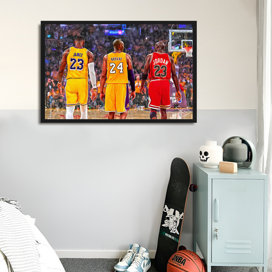 Basketball Sports Star Framed Wall Art