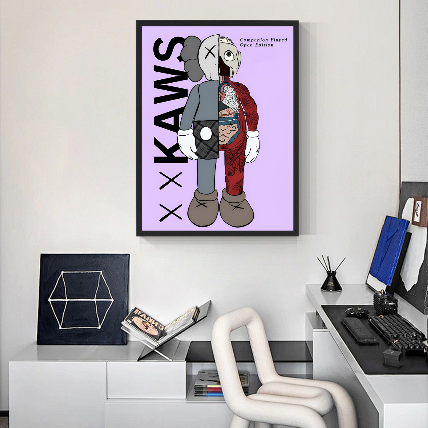 Hypebeast Kaws Frame Wall Art