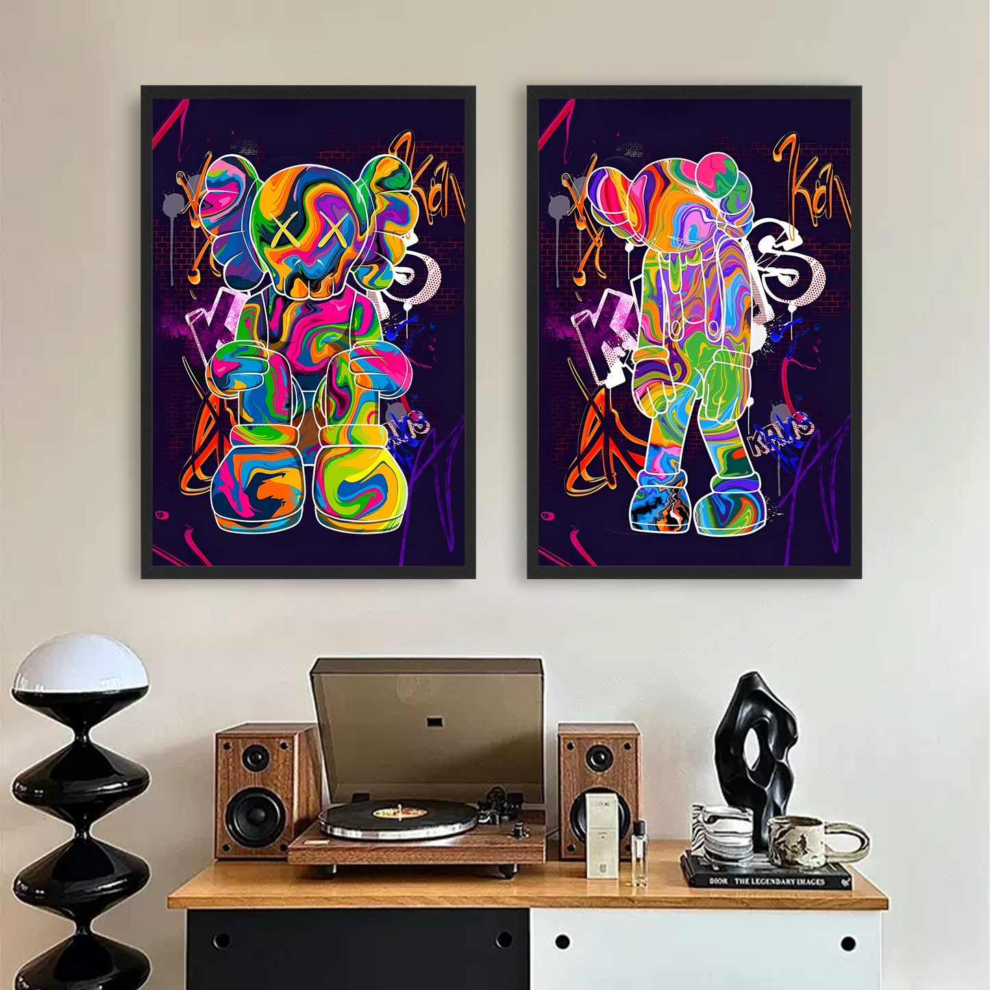 Hypebeast Kaws Frame Wall Art