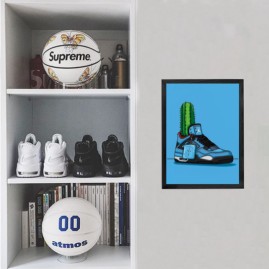 Air Jordan 4 Sneaker Framed Wall Art